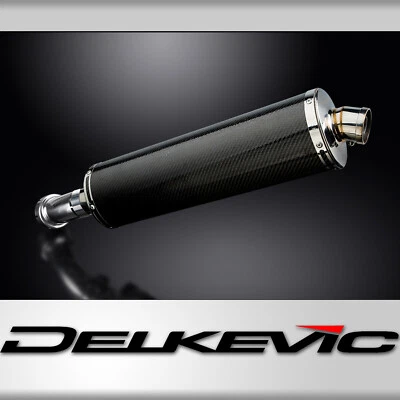 BMW R Nine T 2014-2019 Delkevic Slip On 18" Ovalado Carbono Escape Silenciador Kit Foto 1 de 4