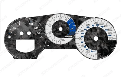 Seat Leon Cupra Mk2 Forged Carbon Dial Cards 8 Colours Gauges - Bild 1 von 4