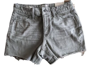 Universal Thread Women's High Rise Jean Shorts - Washed Olive Color - Size: 0 - Picture 1 of 2