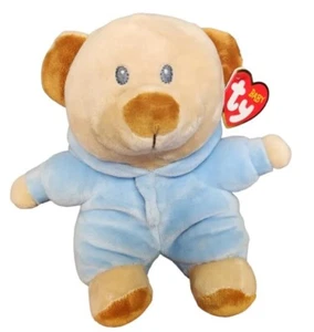 Baby Ty PJ BEAR BLUE (nicht abnehmbarer Pyjama) (normale Größe 7 Zoll) MWMT NEU 2021 - Bild 1 von 4