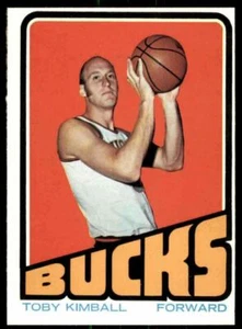 1972-73 Topps Toby Kimball 13 Milwaukee Bucks #68 - Imagen 1 de 2