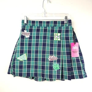 STRANGER THINGS PLAID SKIRT NWT Womens XS Skort Youth 16/18 Costume Halloween - Picture 1 of 7