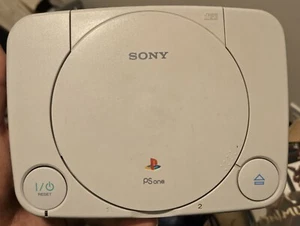 SONY PLAYSTATION 1 PSONE SLIM CONSOLE TESTED WORKING With Power Cable/remote - Picture 1 of 4