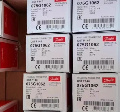 1pcs Danfoss Pressure Transmitter Sensor DSTP140 075G1062 0-6bar - Image 1 of 2