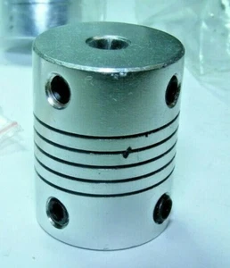 QTY4 5 8mm Bore 25X20MM Flexible RIGID 3D PRINTER CNC MOTOR Coupler USA FREESHIP - Picture 1 of 6
