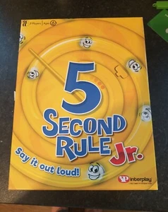 5 Second Rule JR. Board Game Say It Out Loud! 2019 Complete FREE UK POST LOVELY - Picture 1 of 5