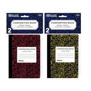 BAZIC 80 Ct. 4.5" x 3.25" Mini Marble Composition Book (2/Pack) - Picture 1 of 1