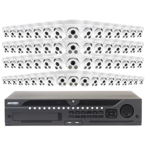 Hikvision 64CH 2U 4K NVR security System 5MP Color IP Camera outdoor Turret lot - Picture 1 of 34