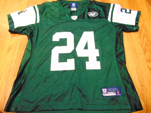 REEBOK WOMEN'S NFL NEW YORK JETS DARRELLE REVIS JERSEY SIZE L Cover
