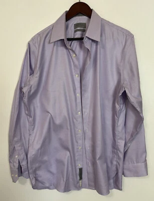 Camisa de vestir de algodón manga larga John Nordstrom #212 talla 16,5-34 Foto 1 de 4