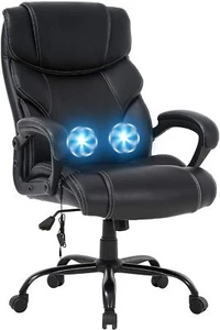Big and Tall Office Chair 400lbs Wide Seat Ergonomic Office Chair,Black - Picture 1 of 6