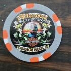 Adamec Harley Davidson Orange Park FL Poker Chip Grey Orange
