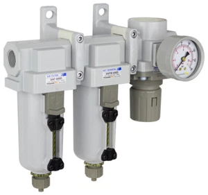 Filtros comprimidos PneumaticPlus 10 + 0.1μm Regulador 1/2" NPT SAU430-N04G-MEP R - Imagen 1 de 1