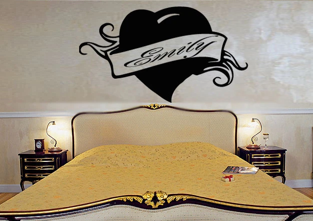Wall Stickers Vinyl Decal Emily Personalized Name Lettering Custom (z997) Foto 1 de 3