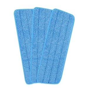 3 Pack 16.5 inch Reusable Mop Pads Microfiber Spray Mop Replacement Heads Blue - Picture 1 of 7