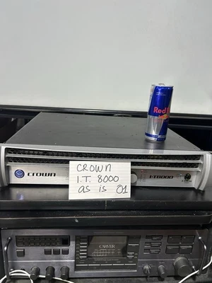 Crown I-Tech 8000 Power Amplifier Untested Sold As Is , Power On  - Image 1 of 4