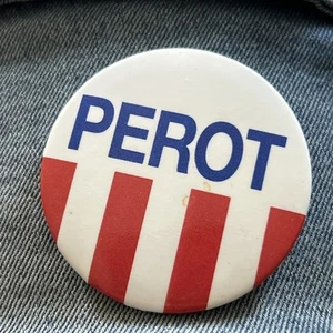 Ross Perot 1992 Pin Button Presidental Canidate 2 1/4 Inches  1992 - Picture 1 of 2