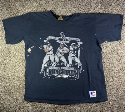 Camiseta de Colección Años 90 MLB Chicago White Sox Triple Amenaza XL Frank Thomas Foto 1 de 4