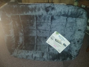 Dog Bed fits crate Midwest Quiet Time Bolstered Bed - Medium 30" x 21" - Grey - Picture 1 of 3