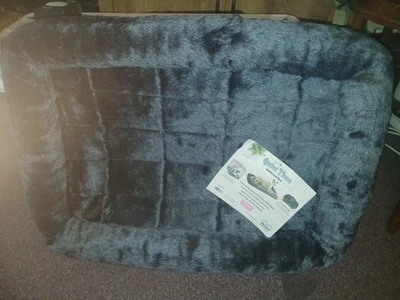 Dog Bed fits crate Midwest Quiet Time Bolstered Bed - Medium 30" x 21" - Grey - Image 1 of 3
