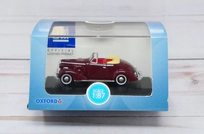 Oxford 87BS36003, 1936 Buick Special Convertible Coupe, Cardinal Maroon HO Scale - Image 1 of 2