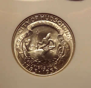 1936 HUDSON COMMEMORATIVE HALF DOLLAR, NGC MS 64, APPROVED BY CAC. - Picture 1 of 3