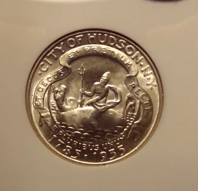 1936 HUDSON COMMEMORATIVE HALF DOLLAR, NGC MS 64, APPROVED BY CAC. - Image 1 of 3