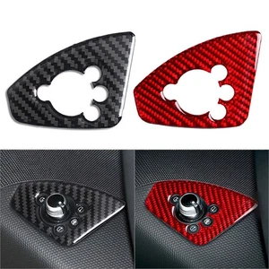 Fit Audi TT TTRS 2008-14 Carbon Fiber Interior Door Lock Button Cover Trim - Picture 1 of 12