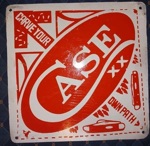 Vintage Case Pocket Knives Advertising Sign Heavy Metal 12" x 12" - Picture 1 of 4