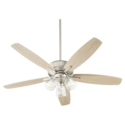 Satin Nickel 52"Ceiling Fan from the Breeze Collection - Image 1 of 3