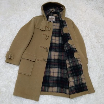 Abrigo de Lona GLOVERALL Clásico Inglaterra Beige Cuadros L Largo Elegante Cálido Prendas Exteriores Foto 1 de 4