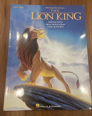 El Rey León Partituras Cancionero Piano Vocal 1994 Hal Leonard Disney De Colección RARO Foto 1 de 4