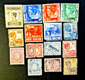 15 NETHERLANDS INDIES, STAMPS, VARIOUS, 1890s - 1940s, USED - Picture 1 of 3
