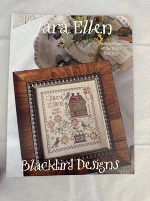 Blackbird Designs CLARA ELLEN Cross Stitch Pattern - Anniversaries of the Heart - Image 1 of 4