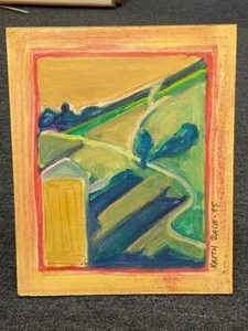 Keith Race San Francisco Original Oil Painting Art 1995 Abstract Modern Signed - Picture 1 of 9