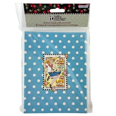 Mary Engelbreit Blank Note Cards It's The Life In Your Years 10 Cards - Image 1 of 4