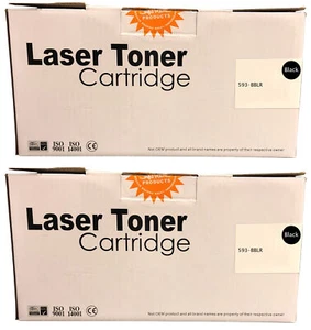 2x Compatible 2RMPM Black Toner Cartridges 593BBLR For Dell E310dw Printer - Picture 1 of 1