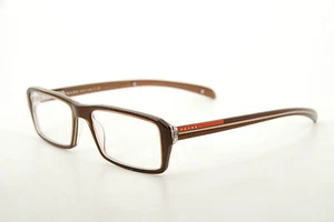 Authentic Prada VPS04A ZX0-1O1 52mm Translucent Brown Frames Glasses Italy - Picture 1 of 12