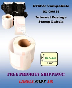 30915 Internet Postage Stamp Labels Multipurpose Address Name Badges White Blank - Picture 1 of 12