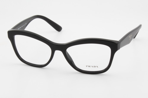 Prada VPR29R 1AB 1O1 Female Cat Eye Glasses Frames Black 54mm display picture 2