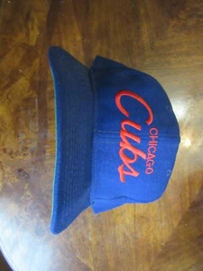 Chicago Cubs Sports Specialties Script MLB Hat Cap Snapback Vintage Single Line - Picture 1 of 10