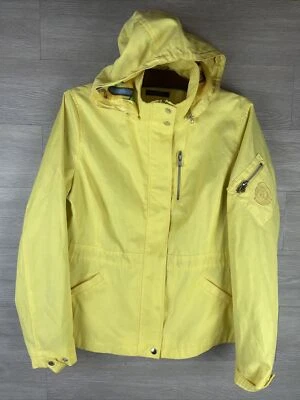 Womens Lauren Ralph Lauren Yellow Rain Jacket Windbreaker Large Zip and Snap - Image 1 of 4