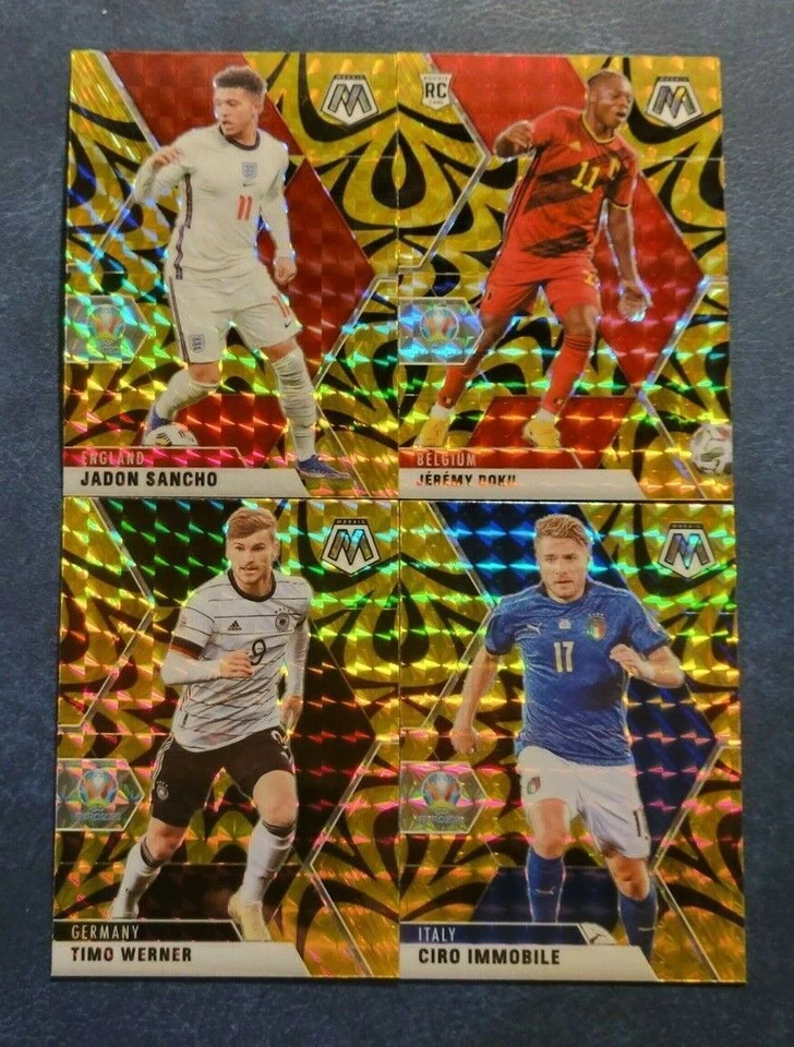 2020-21 Mosaic UEFA Euro 2020 REACTIVE GOLD PRIZMS with Rookies You Pick - Image 1 of 1