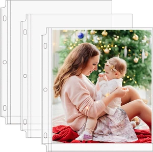 Maxgear 30 Pack 8 X 10 Photo Sleeves for 3 Ring Binder, Heavy-Duty Archival Phot - Picture 1 of 12