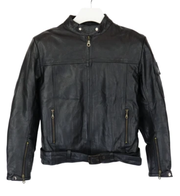 ORANGE COUNTRY PAYS-BAS Jacke Herren Medium Echtleder Schutz Gefüttert Biker - Bild 1 von 4