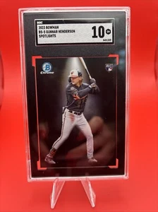 2023 Bowman Spotlights Rookie Card of Gunnar Henderson- Orioles SGC GEM 10 - Picture 1 of 2