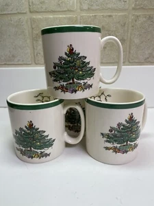 Spode Christmas Tree Tom & Jerry Coffee Mugs-Set of 4 - Picture 1 of 8