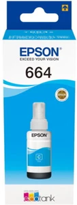 Original Epson Tinten Patrone T664 cyan für EcoTank 100 200 25 2500 2600 3600 45 - Bild 1 von 1