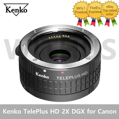 Kenko TelePlus HD 2X DGX Teleconverter Lens for Canon EOS EF/EF-S - Tracking - Image 1 of 3