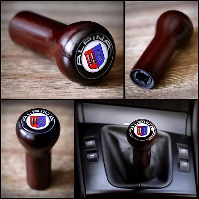 BMW ALPINA WOOD GEAR SHIFT KNOB E23 E24 E28 E30 E32 E34 E36 E38 E39 E46 E60 E90 - Image 1 of 4